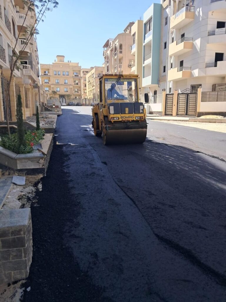 أعمال رصف الطرق